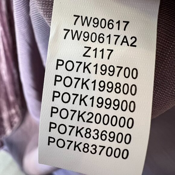 Lucky Brand Dress Womens Size XS Mauve Purple Faux Wrap Velvet Maxi Tulip Hem - Picture 16 of 16